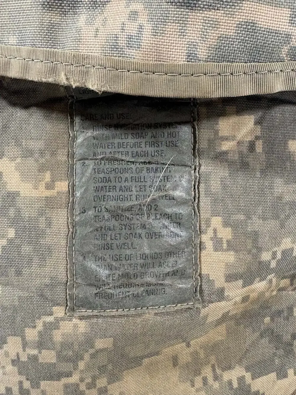 US Army Military Hydration Carrier ACU Digital Camo MOLLE Water Pack Backpack –